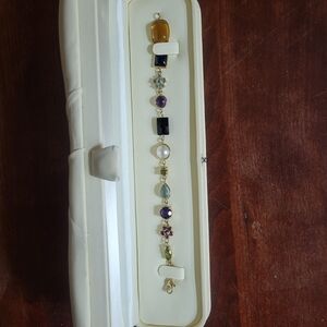 Elegant Multicolor Gemstone Bracelet